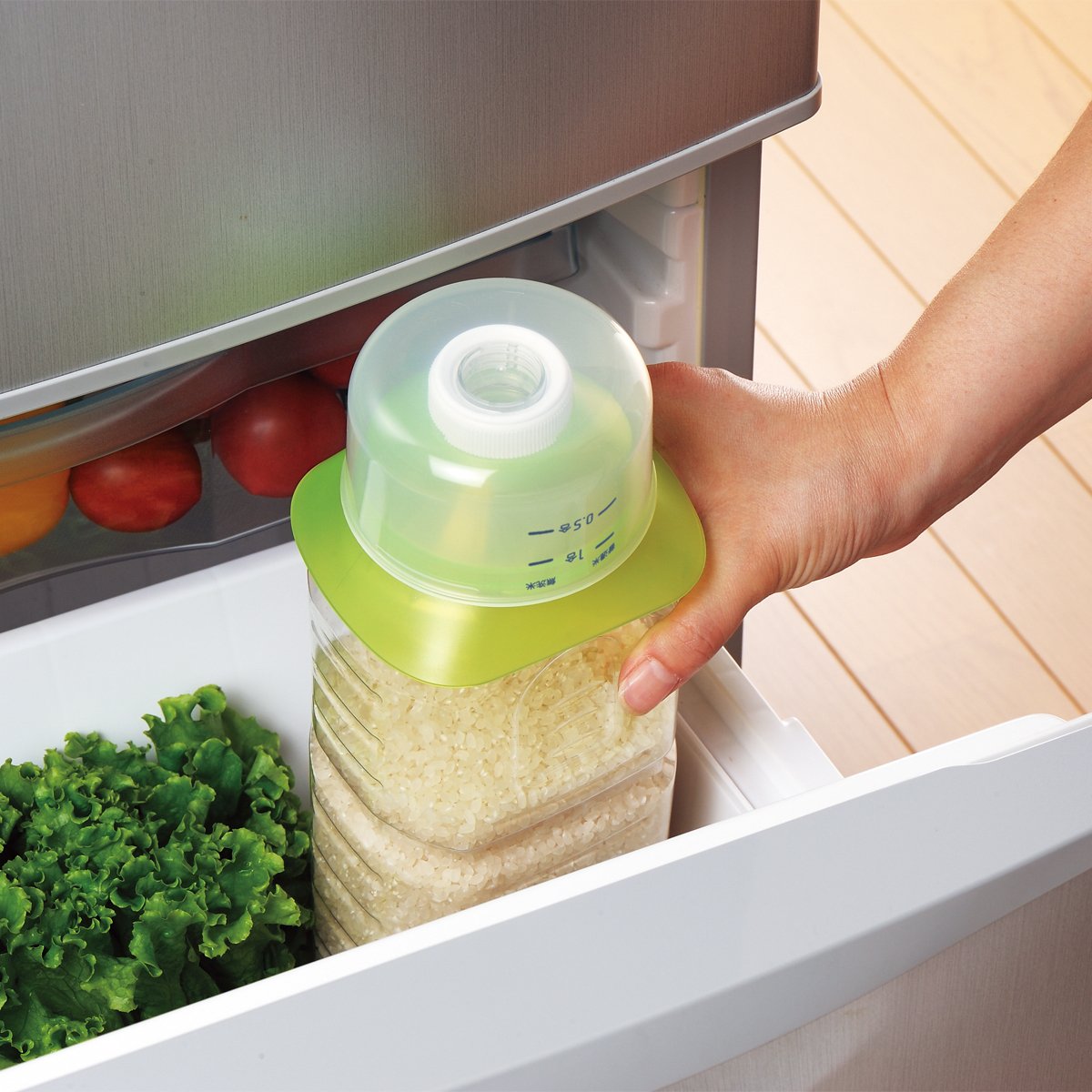 Amazon｜曙産業 ロート グリーン 日本製 ペットボトルを米びつとして